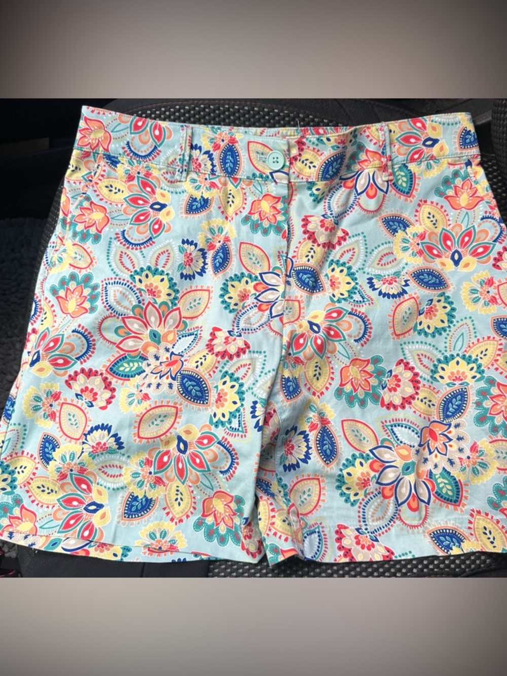 Talbots Fresco Paisley Girlfriend Chino Shorts